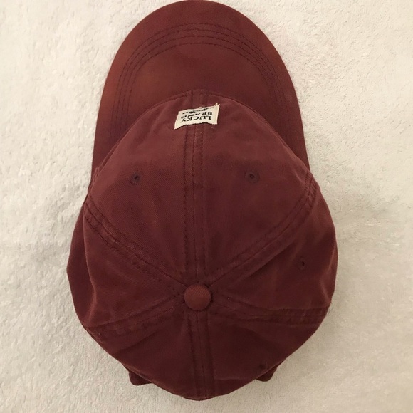 Lucky Brand Adjustable Maroon Ball Cap main image 8